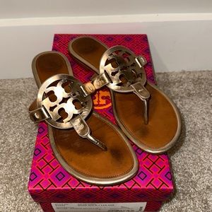 Tory Burch Miller Mirror Metallic Rose Gold